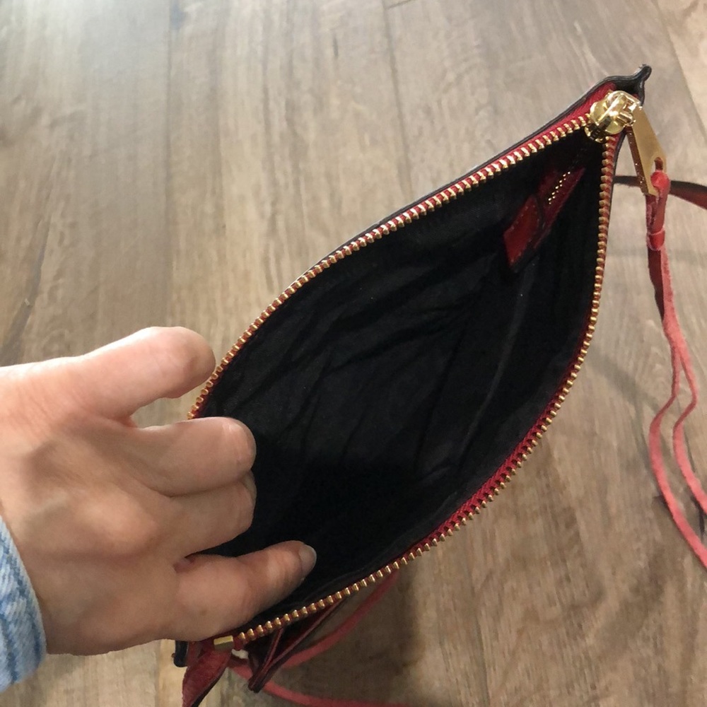 REBECCA MINKOFF Distressed Leather Crossbody Bag - Picture 8 of 14